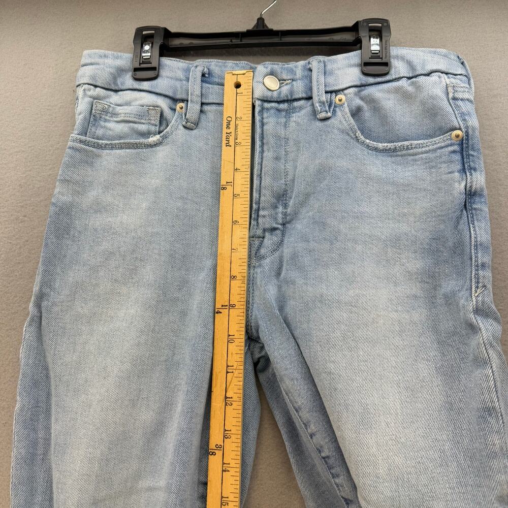 Good American Jean's Women's 6/28 Light Blue Ankle Skinny Raw Hem Preppy - Picture 12 of 15